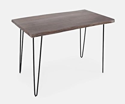 Jofran Nature's Edge 52" Farmhouse Dining Table - Solid Wood Counter Height Dining Table for Modern Homes, Slate