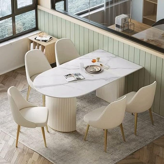 Restaurant Table Dinner Table Island Dining Table Integrated Nordic Modern Dining Table Rectangular Slate Table Home Living Room Table Rustic Farmhouse Dining Table (Size : S:120 * 80 * 75cm)