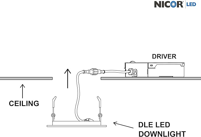 NICOR Lighting DLE821202KRDWH Recessed Lighting Kit, White