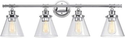 Globe Electric 51446 Parker, 4, Chrome Vanity Light, Bulb Not Included