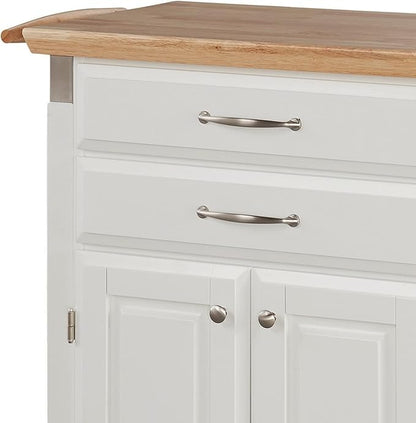 homestyles Dolly Madison Off-White Kitchen Cart