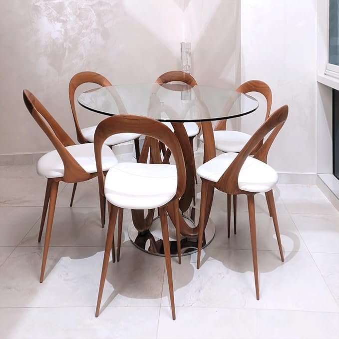 Dulles Glass 22 inch Round Glass Table Top - Tempered - 3/8" Thick Glass Surface, Safe Flat Polished, Multipurpose for Dining Table, Patio, Coffee and End Table