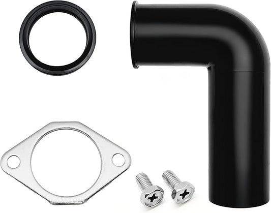 Mr. Scrappy Garbage Disposal Drain Elbow Replacement Kit - Includes 1.5" Elbow, Flange, Gasket, and Two Screws