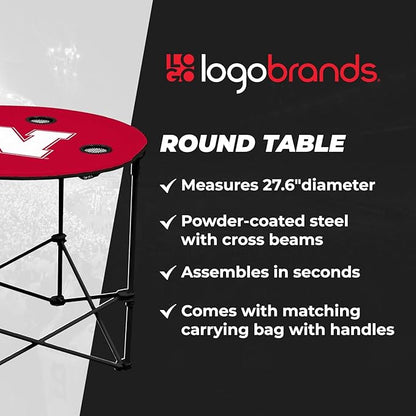 Logo Brands Officially Licensed NCAA Unisex Round Table, One Size, Team Color