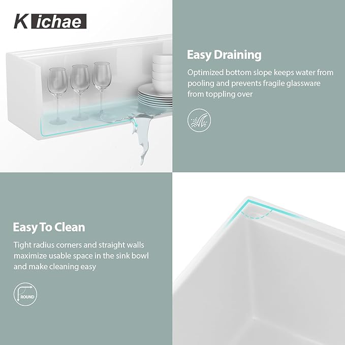White Farmhouse Sink Fireclay Workstation Apron Front Farmer Kitchen Sink Reversible 30"x20" Undermount Single Bowl Kitchen Sink with Accessories