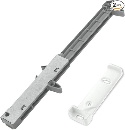 2-Pack Rok Hardware Soft Close for Wood Drawers/Soft Close Drawer Adapter/Add-On/Retrofit (White), SCD104W