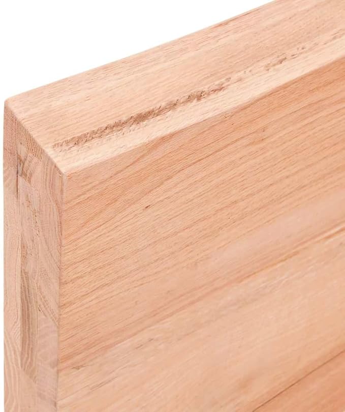 Solid Oak Table Top 55.1 x 23.6 in Adjustable Height 0.8-2.4 in Foldable Butcher Block Style Varnished Wood Countertop for Kitchen Dining Office Creative Spaces