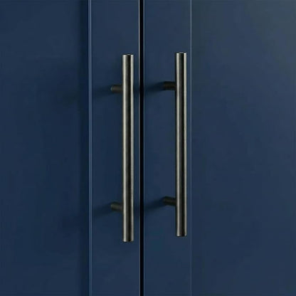 Casaphoria Kitchen Pantry Cabinet, 67" Tall Freestanding Kitchen Cabinet with 4 Adjustable Shelves, 56" W Storage Cabinet for Kitchen Pantry Organization (Navy Blue, Double)