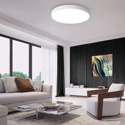 Ganeed LED Ceiling Lights,39W 19.6Inch Modern Ceiling Lamp,Flush Mount Lighting Fixture Round,6500K Cool White Ceiling Lighting for Dining Hallway Living Kitchen Bedroom Room