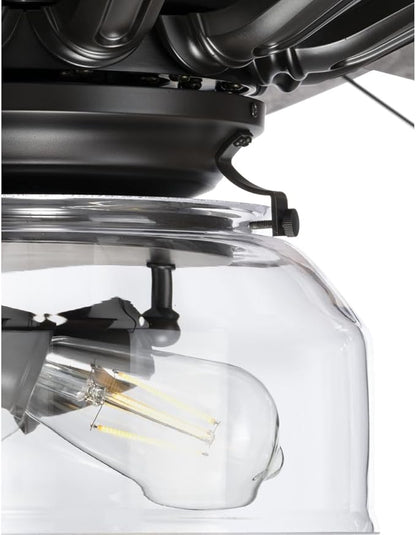 Progress Lighting Springer Collection Clear Glass Light Kit Architectural Bronze, 7.50x11.87x11.87