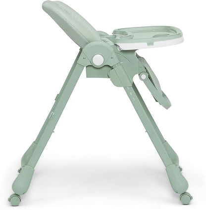 Little Folks by Delta Children 2-in-1 SlimFold High Chair for Babies and Toddlers, Sage Green