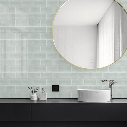 STICKGOO 10-Sheet Subway Tile Peel and Stick Backsplash, Self Adhesive Vinyl Wall Tiles, Stick on Backsplash for Kitchen and Bathroom(Thicker Design)