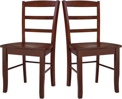 International Concepts Madrid Ladder Back Chair, Espresso