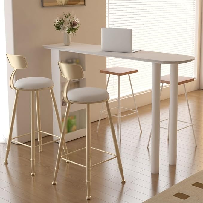 Pub Tables White Bar Table with Storage Living Room Island Simple Kitchen Dining Table Counter Table(140 * 40 * 100cm)