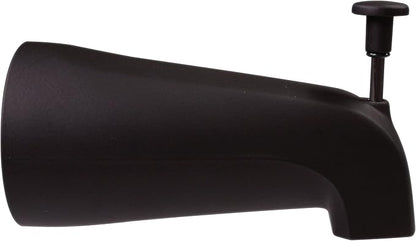 Westbrass E531D-1F-2-12 5-1/4" Reach Wall Mount Tub Spout with Front Diverter, Oil Rubbed Bronze (2-Pack)