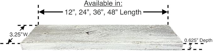 Rustic Farmhouse Reclaimed Barn Wood Bundle | 36 inch | Wood Plank | Wall Panels | Remodeling | DIY | Repurposed | Decoration | Shiplap | White Wash | Pack of 6 Planks