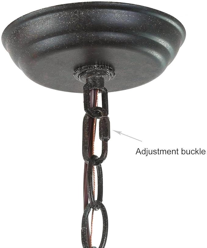 KSANA Rustic Chandeliers for Dining Room, Modern Farmhouse 8 Lights Lighting Fixture with Rust Brown Finish for Living Room, Bedroom, Foyer, Kitchen