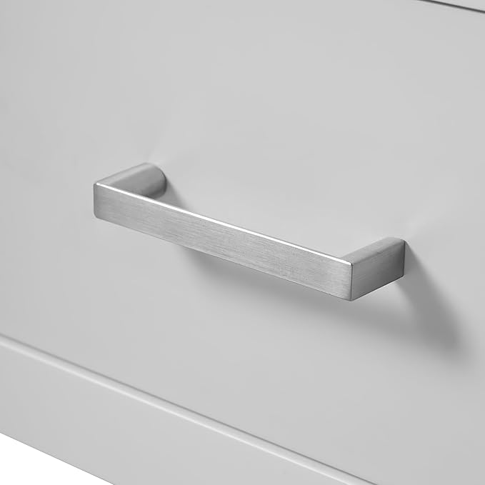 Favfurish 24" Modern Bathroom Vanity with Ceramic Sink, Freestanding Storage Cabinet w/2 Soft-Close Doors & 1 Drawer, Double-Layer Door Shelf, Solid Wood Frame for Small Bathrooms, Easy Assembly,White