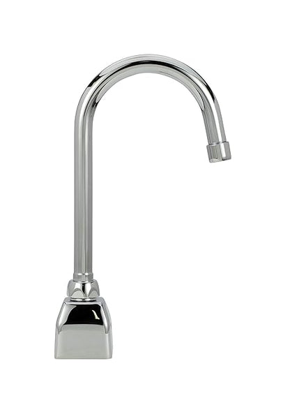 Zurn Z6920-XL-CP8 AquaSense Gooseneck Sensor Faucet with 0.5 GPM Aerator and 8" Widespread Cover Plate in Chrome
