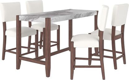 Mid Century Modern Bar Stools Set of 4, 40.4" Counter Stools with Back, Linen Upholstered Barstools Chairs for Kitchen Island Dining Room, Beige，Grey