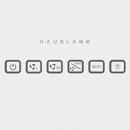 Hauslane Range Hood Insert 30 Inch, Hood Vent for Kitchen| HauSMART™ App & Voice Control |4-Speed Fan, LED GU10 Lights | Dishwasher-Safe Baffle Filters, Stainless Steel Ducted|Ductless Range Hood