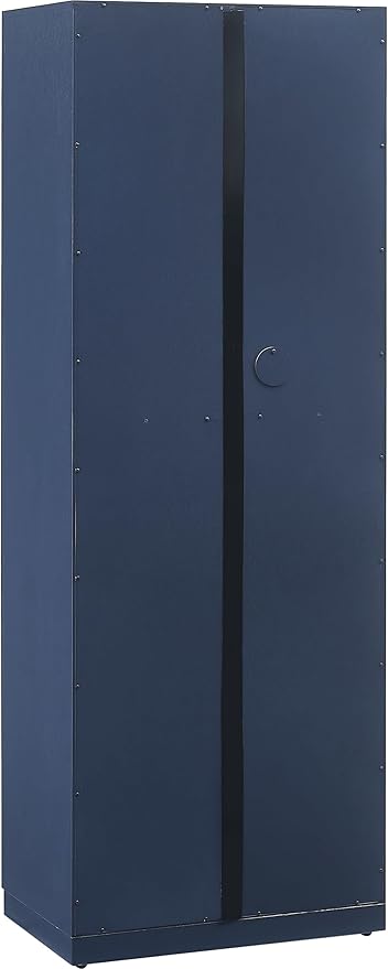 Crosley Furniture Isla Modern Kitchen Storage Pantry Cabinet with Shelves, Dining or Laundry Room, Navy