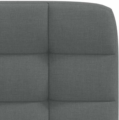 Modern Dining Chairs Set of 2, Dark Gray Polyester Upholstered, 17.7"x21.3"x33.9" Seat Height 18.7", Sturdy Metal & Rubberwood Frame, Foam Seat for Kitchen Dining Room Living Room