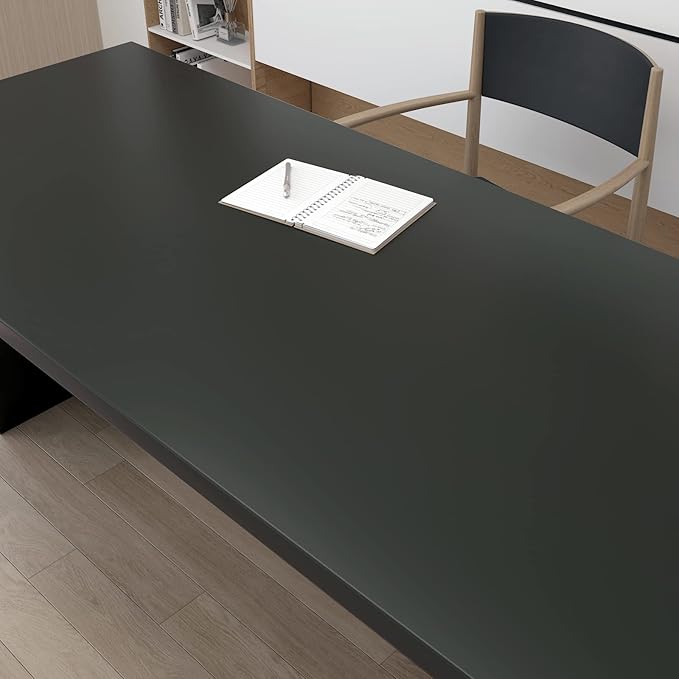 Decotalk 24x120 Inch Dark Green Wallpaper Adhesive Cabinet Contact Paper Solid Color Wall Paper Dark Green Wallpaper Stick and Peel Cabinets Vinyl Wrap Waterproof Kitchen Cabinet Contact Papers