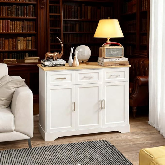 Kitchen Island, Dining Room Cabinet, Kitchen Sideboard Buffet Cabinet with Storage