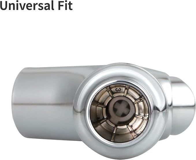 Universal Fit Sink Spray Attachment, Kitchen Side Sprayer Head, Pull Out Spray Head, Faucet Sprayer Replacement For Delta, Moen, Kolher and Other OEM Brands, Chrome Finish, Ergonomic Design