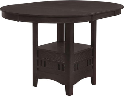 Extension Counter Dining Table Extendable Kitchen Dining Table with Sturdy Elegant Base Modern Classic Versatile Table Practical(Brown)
