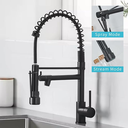 Gunmetal Black Kitchen Sink 30 Inch Modern Stainless Steel Drop in kitchen Sink Workstation Scratch Resistant Single Bowl Kitchen Sinks Farmhouse Deep with Faucet Combo