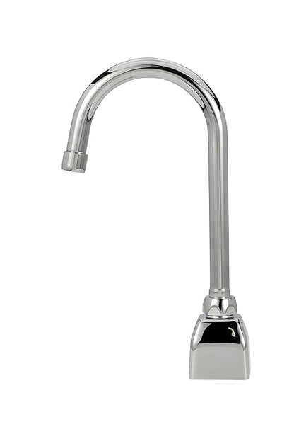 Zurn Z6920-XL-CP8 AquaSense Gooseneck Sensor Faucet with 0.5 GPM Aerator and 8" Widespread Cover Plate in Chrome