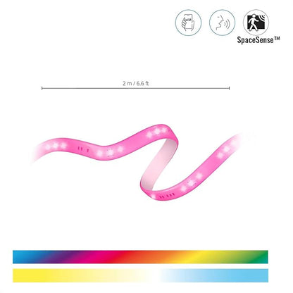 WiZ Connected 6FT RGB Wi-Fi LED Smart Color Changing Light Strip - Connects to Your Existing 2.4Ghz Wi-Fi - Control with Wiz Connected App - No Hub Required
