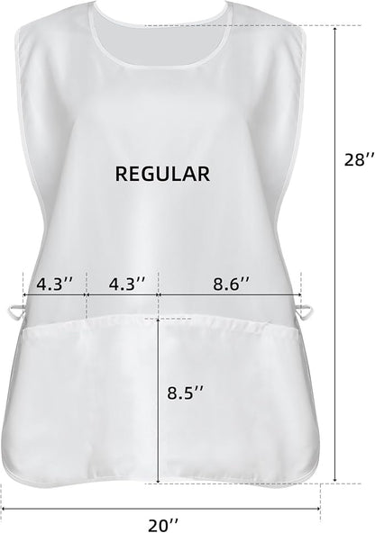 Xeoxarel Unisex Cobbler Apron with 3 Pockets, Adjustable Drawstring Waist, Professional Lightweight for Kitchen Salon Garden