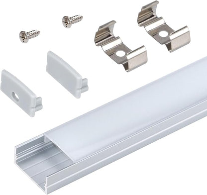 Armacost Lighting Recess Drywall Mount LED Tape Light Accessory Pack, Grey 960008