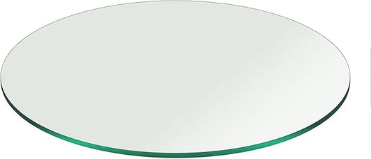22" Inch Round Glass Table Top 3/8" Thick Pencil Polish Edge Tempered by Fab Glass and Mirror