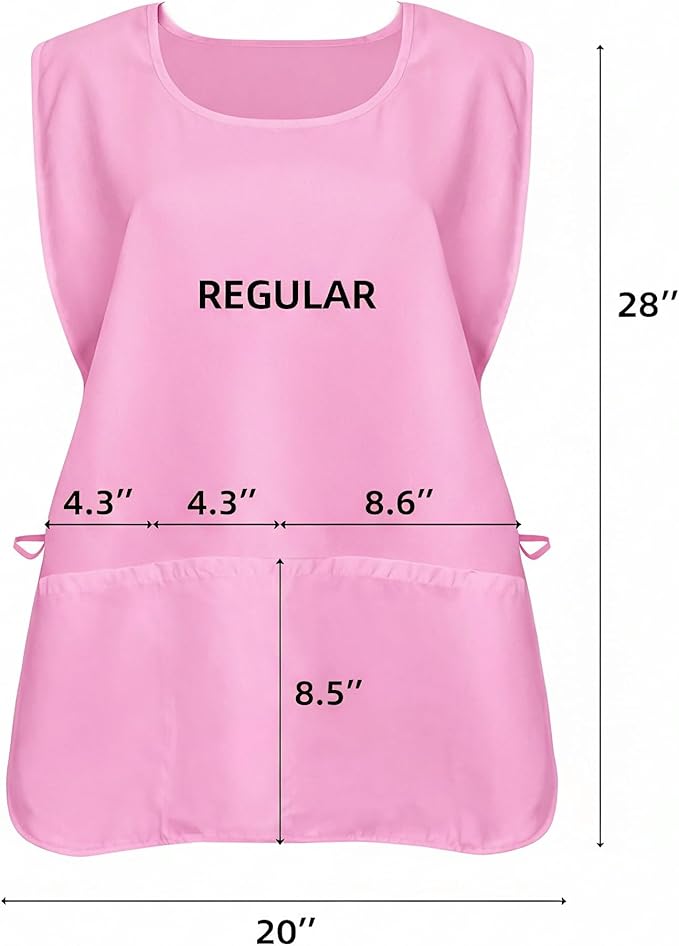 Xeoxarel Unisex Cobbler Apron with 3 Pockets, Adjustable Drawstring Waist, Professional Lightweight for Kitchen Salon Garden
