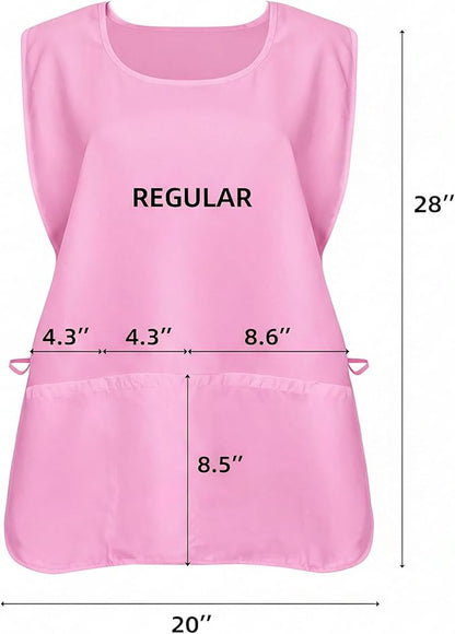 Xeoxarel Unisex Cobbler Apron with 3 Pockets, Adjustable Drawstring Waist, Professional Lightweight for Kitchen Salon Garden