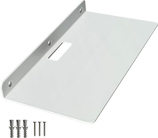 Floating Shelves for Wall, Small Black Shelves Wall Mounted Shelf for Bathroom, Living Room, Bedroom, Kitchen Decor (White, 12 inch Floating Shelf White)
