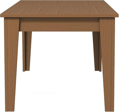 4-8 Person Extendable Dining Table, 106.5" Large Kitchen Table with 4 Legs, Modern Farmhouse Dining Tables for Dining Room Kitchen Living Room (Oak)