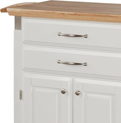 homestyles Dolly Madison Off-White Kitchen Cart