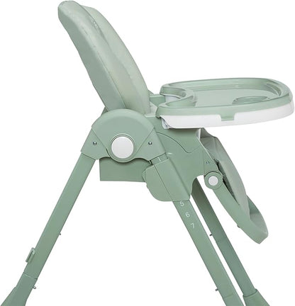 Little Folks by Delta Children 2-in-1 SlimFold High Chair for Babies and Toddlers, Sage Green