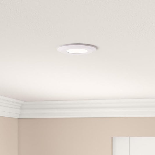 Armacost Lighting Wafer Thin LED Puck Light, Bright White Light (4000K), Brilliant White Finish 224411