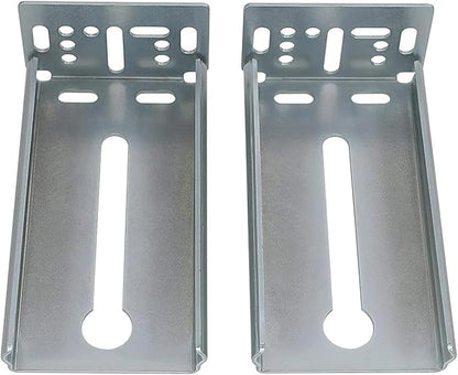 LONTAN 6 Pairs Rear Mounting Brackets for Drawer Slide Cabinet Bracket Drawer Track Guide Kitchen Replacement Parts for 1.77 inch Width Furniture Gildes