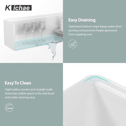 White Farmhouse Sink Fireclay Workstation Apron Front Farmer Kitchen Sink 30"x20" Undermount Single Bowl Kitchen Sink with Accessories