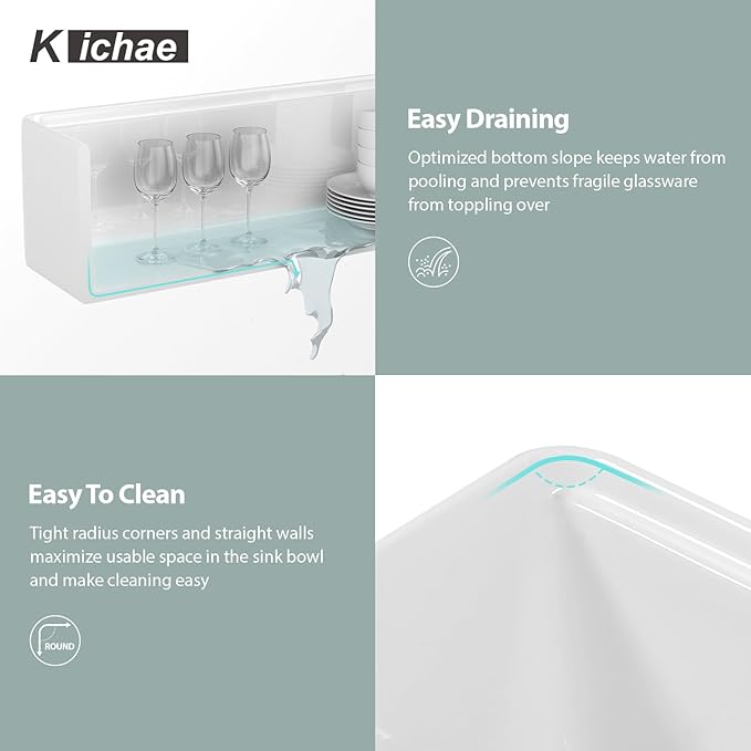 White Farmhouse Sink Fireclay Workstation Apron Front Farmer Kitchen Sink 33"x20" Undermount Single Bowl Kitchen Sink with Accessories