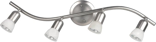 CANARM LTD. IT356A04BPT10 James 4 Bulb Track Light, Brushed Pewter
