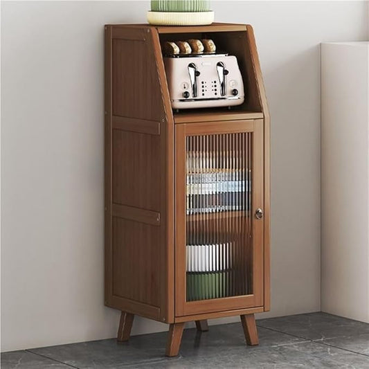 Sideboard, Prefab Tiny Homes, Kitchen Hutch, Hutch Cabinet with Storage, Bakers Rack, Kitchen Island, Storage Cabinet for Kitchen, Foyer, Study(13.8 * 13 * 37.4in)