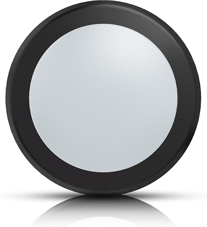 ECOELER 5/6” LED Disk Lights, Dimmable Flush Mount Ceiling Light Fixture, 3000K Warm White, 16.5W, 1000LM, Black Trim Low Profile Surface Mount, ETL & FCC Listed